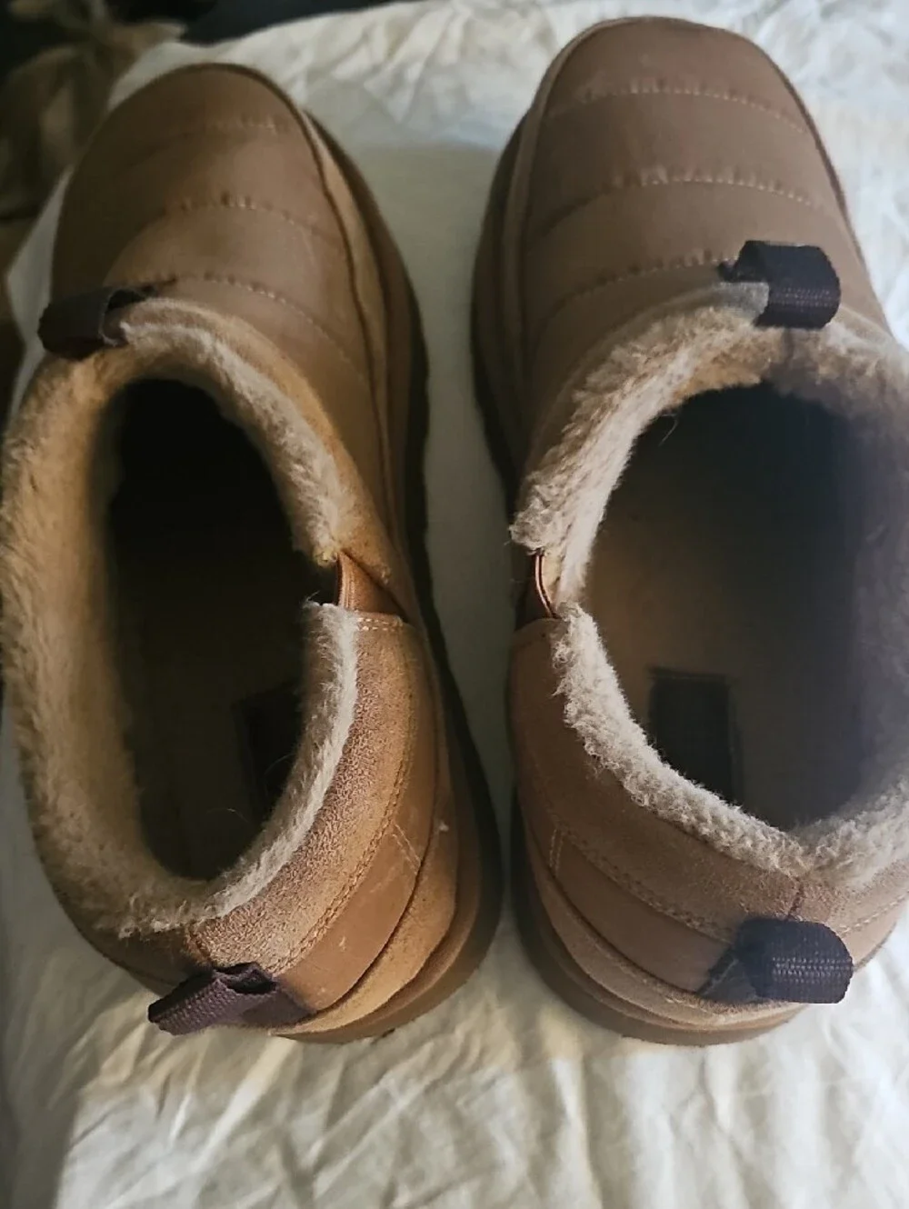 Skechers Men’s Tan Brown Slip-On Insulated Loafers